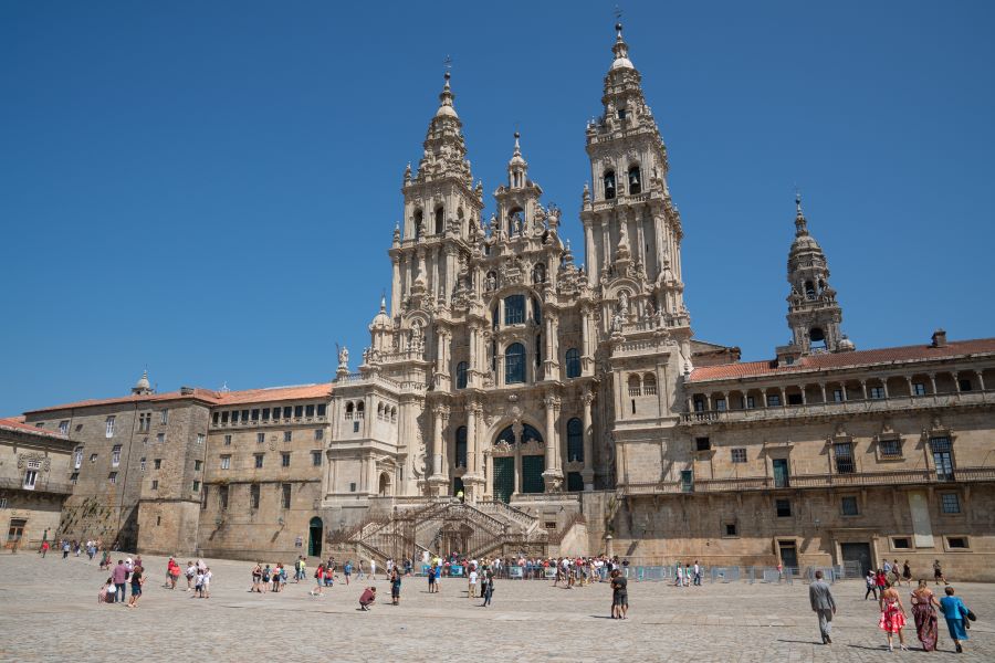 Ziel des Jakobswegs ist die Kathedrale in Santiago de Compostela